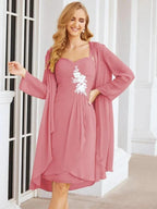 Sunnderly Mother of The Bride Groom Dresses Lace Appliques for Wedding Guest SY28066 by numbersea