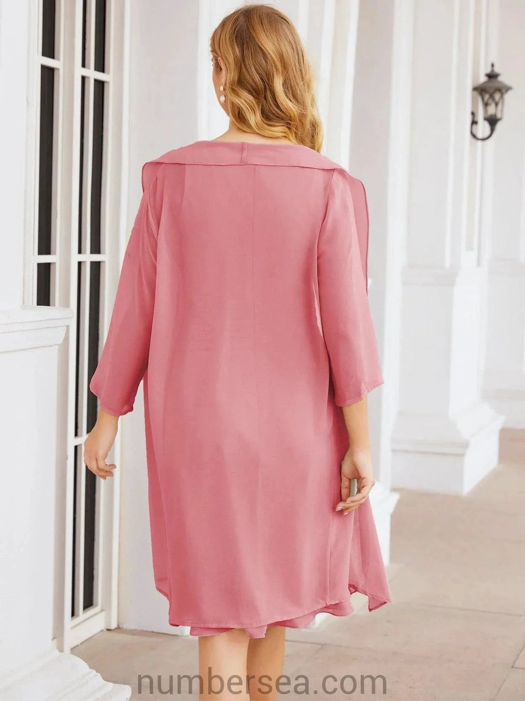 Sunnderly Mother of The Bride Dresses Prom Dress Casual Pleated Dress SY28065 by numbersea