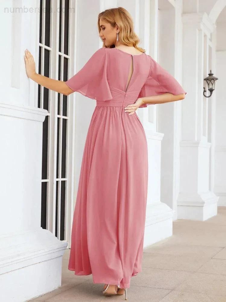 Numbersea Bridesmaid Dresses for Women Wedding Long Party Prom Dress 28068 by numbersea