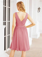 Numbersea Homecoming Dresses Knee Length Skirt V Back 28062 by numbersea