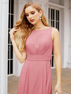 Numbersea Bridesmaid Dresses for Wedding Ruffles Long Formal Prom Gowns 28039 by numbersea