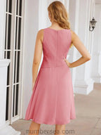 Sunnderly Mother of The Bride Dresses Prom Dress Casual Pleated Dress SY28065 by numbersea