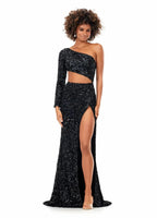 Side Cut Out Prom Dresses with Split SYP162 by vivymakudress