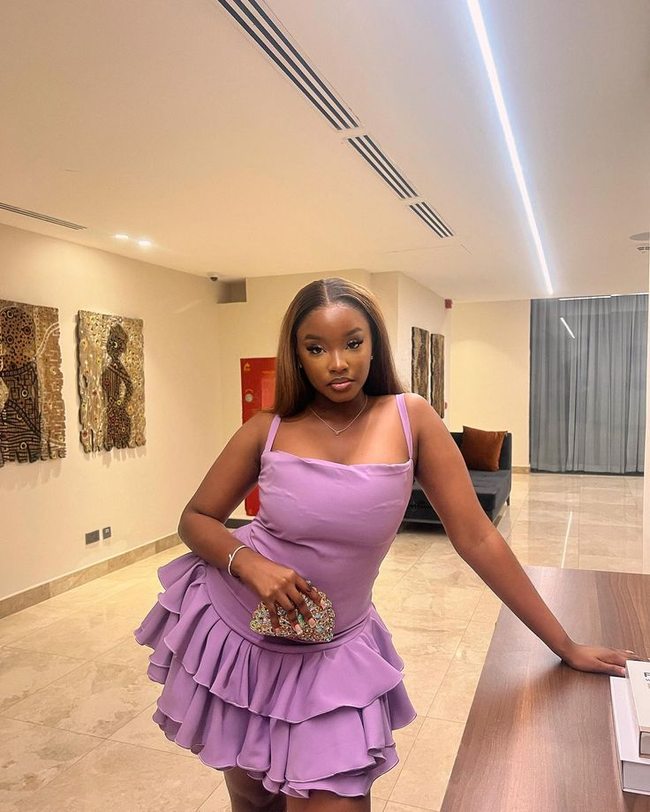 Beautiful A-line Spaghetti Straps Tiered Homecoming Dress Party Dress Y6174 Hover Image