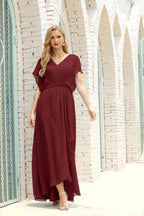 Numbersea Mother of The Bride Dresses Plus Size V-Neck Floor Length Formal Prom Dress for Wedding Guest 28020 by numbersea