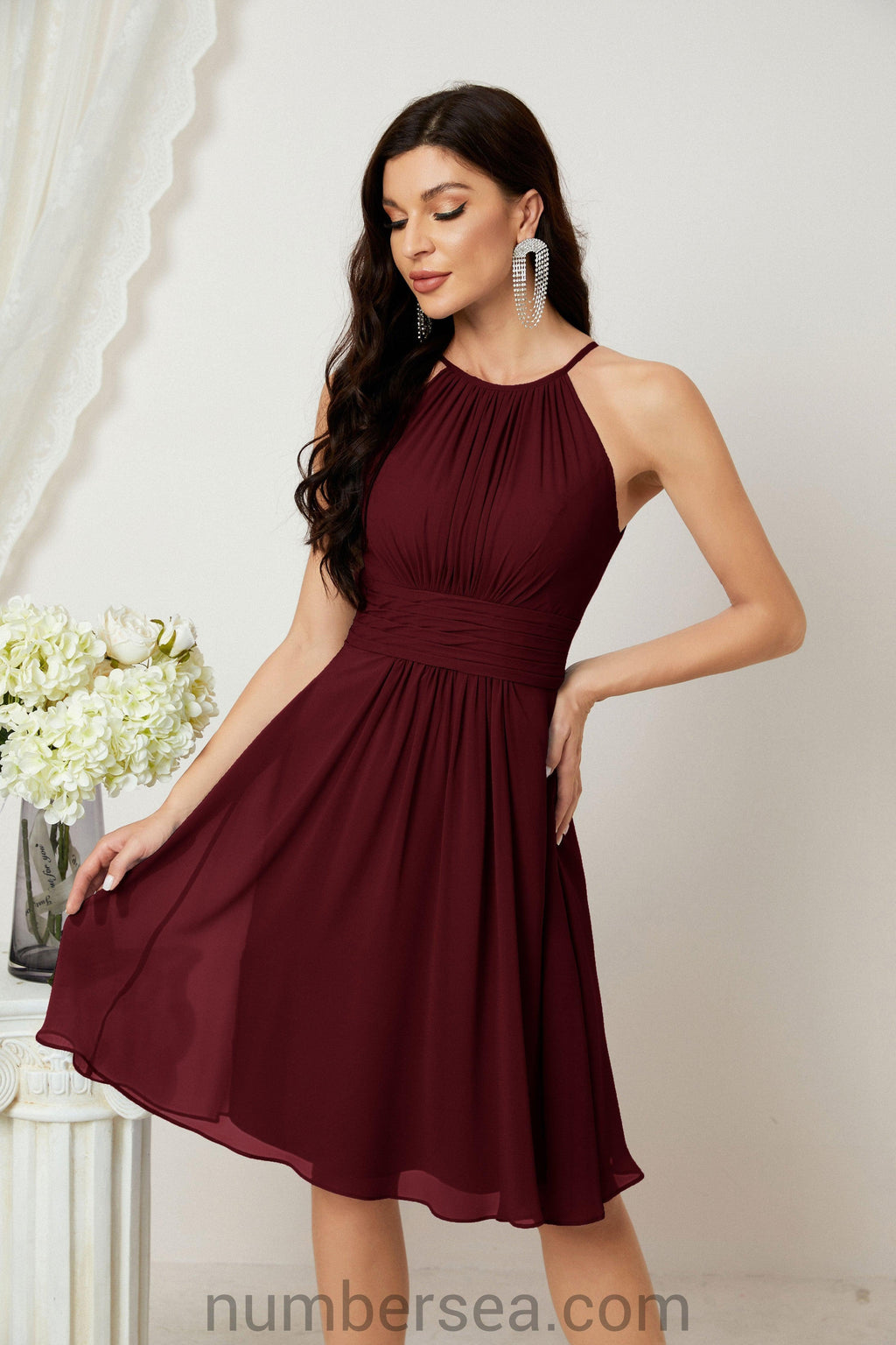 Halter Homecoming Dresses Formal Evening Party Cocktail Dress 28011 by numbersea