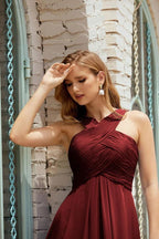 Halter Bridesmaid Dresses Formal Cocktail Prom Gown 28015 by numbersea
