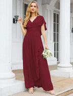 Numbersea Bridesmaid Dresses Backless Formal Prom Gowns for Evening Party Mother of The Bride Dress 28040 by numbersea