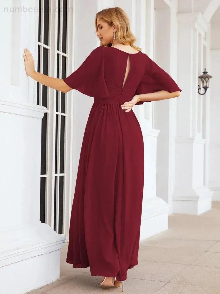 Numbersea Bridesmaid Dresses for Women Wedding Long Party Prom Dress 28068 by numbersea