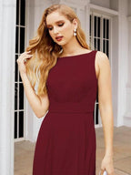 Numbersea Bridesmaid Dresses for Wedding Ruffles Long Formal Prom Gowns 28039 by numbersea