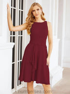 Sunnderly Mother of The Bride Dresses Prom Dress Casual Pleated Dress SY28065 by numbersea