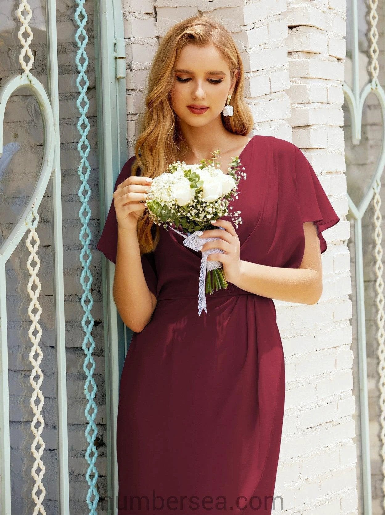 Homecoming Dresses Knee Length Sleeveless Prom Gowns 28021 by numbersea