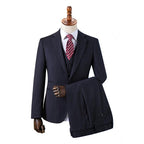 Striped suit men's suit business formal groomsman's suit wedding suit groom's suit jacket men's short drama suit by 男装