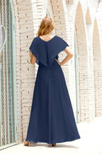 Numbersea Mother of The Bride Dresses Plus Size V-Neck Floor Length Formal Prom Dress for Wedding Guest 28020 by numbersea