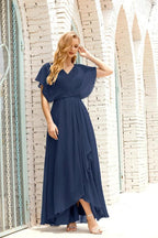 Numbersea Mother of The Bride Dresses Plus Size V-Neck Floor Length Formal Prom Dress for Wedding Guest 28020 by numbersea