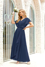 Numbersea Mother of The Bride Dresses Plus Size V-Neck Floor Length Formal Prom Dress for Wedding Guest 28020 by numbersea