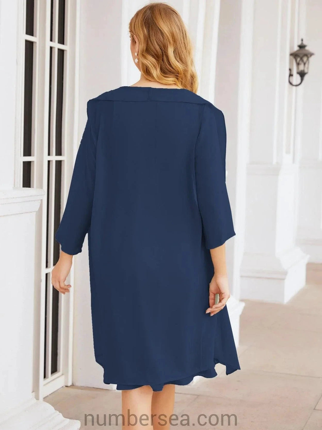 Sunnderly Mother of The Bride Dresses Prom Dress Casual Pleated Dress SY28065 by numbersea