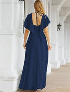 Numbersea Bridesmaid Dresses Backless Formal Prom Gowns for Evening Party Mother of The Bride Dress 28040 by numbersea