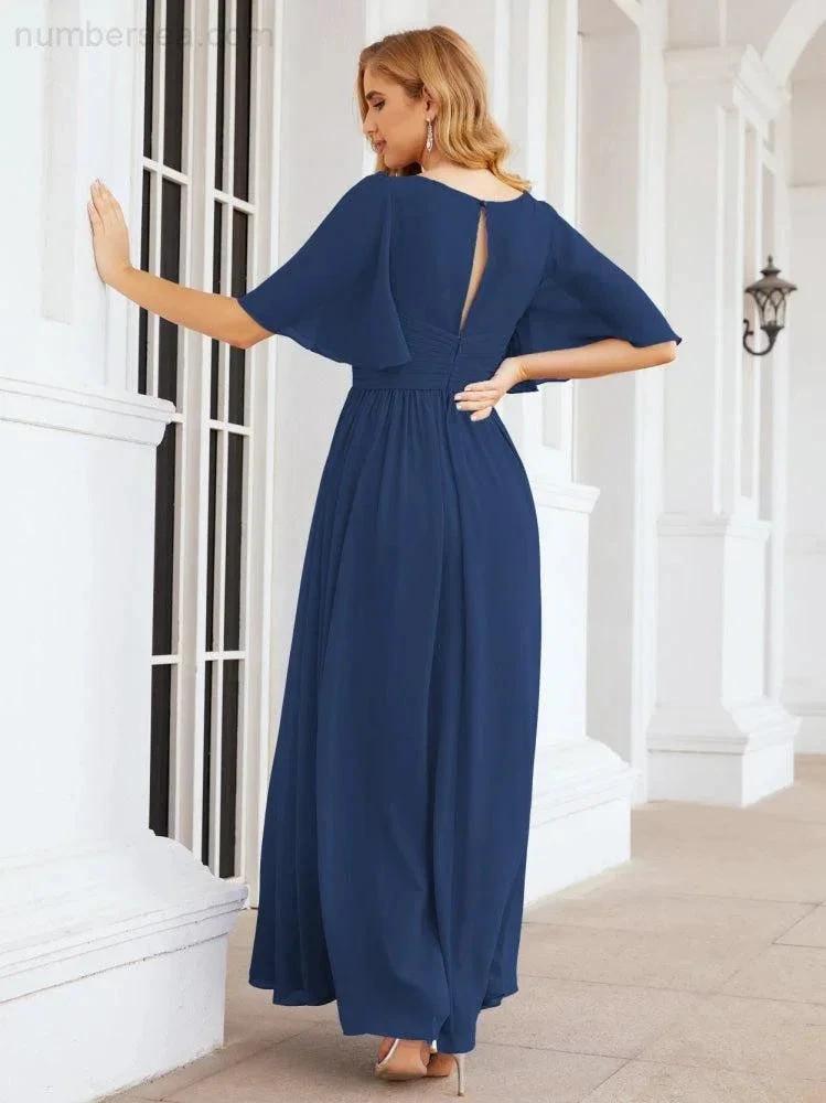 Numbersea Bridesmaid Dresses for Women Wedding Long Party Prom Dress 28068 by numbersea