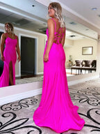 Sapphire |Mermaid Spaghetti Straps Jersey Prom Dress by KissProm