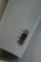 Double-Breasted Light Grey Wool Suit | Tailored Formal Groom & Business Suit by 男装