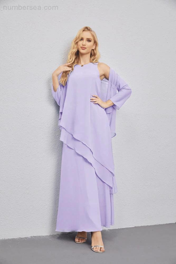 Mother of Bride Dresses with Open Front Lightweight Cardigan Formal Prom Gown 28081 by numbersea