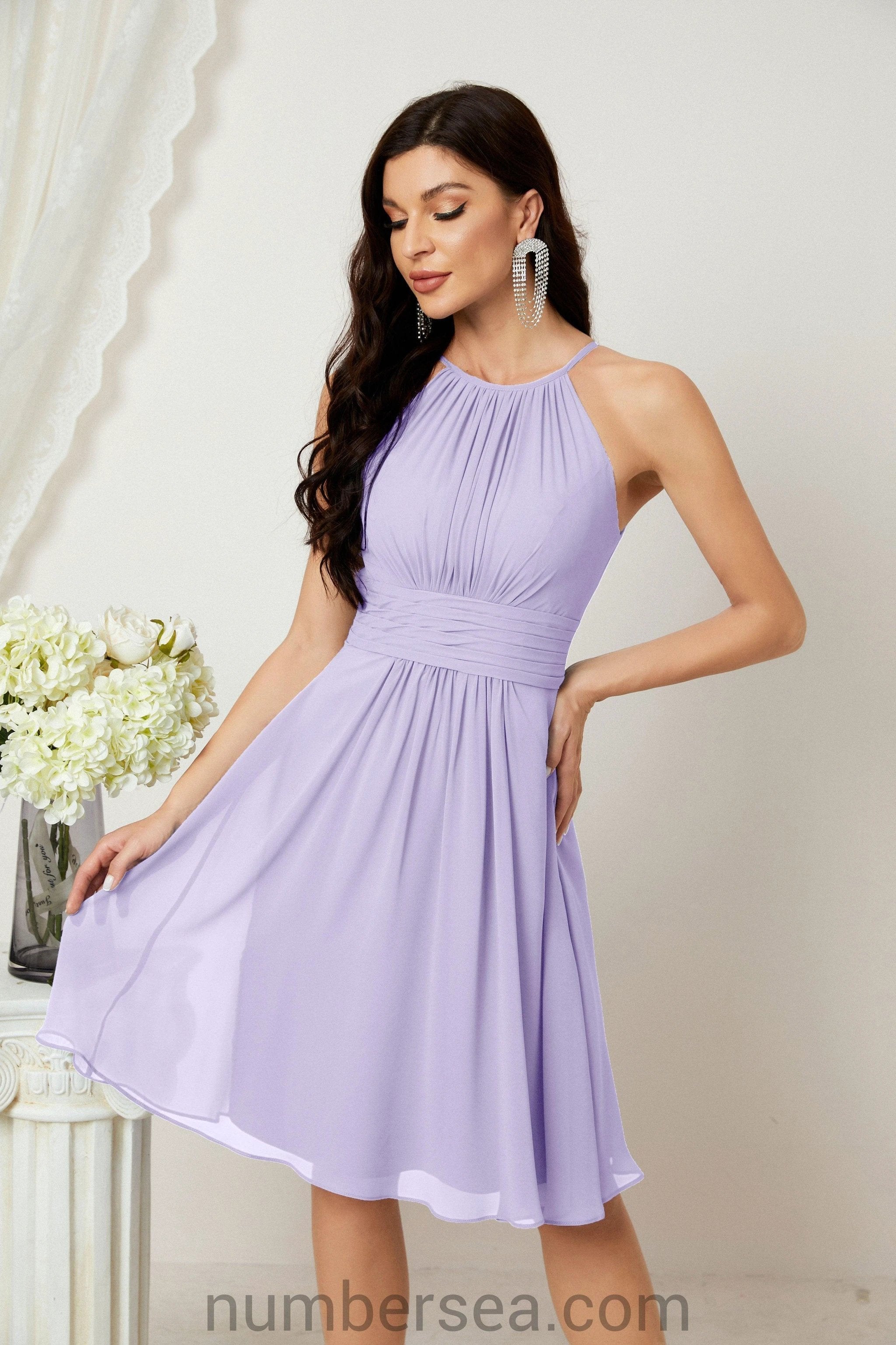 Halter Homecoming Dresses Formal Evening Party Cocktail Dress 28011 by numbersea