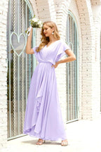 Numbersea Mother of The Bride Dresses Plus Size V-Neck Floor Length Formal Prom Dress for Wedding Guest 28020 by numbersea