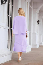 Sunnderly Two-Piece A-line Mother of The Bride Dress Formal Party Gown Dress SY28072 by numbersea