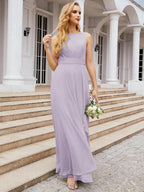 Numbersea Bridesmaid Dresses for Wedding Ruffles Long Formal Prom Gowns 28039 by numbersea