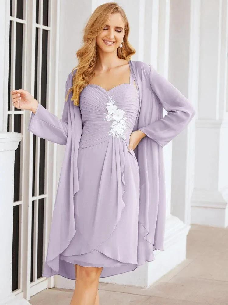 Sunnderly Mother of The Bride Groom Dresses Lace Appliques for Wedding Guest SY28066 by numbersea