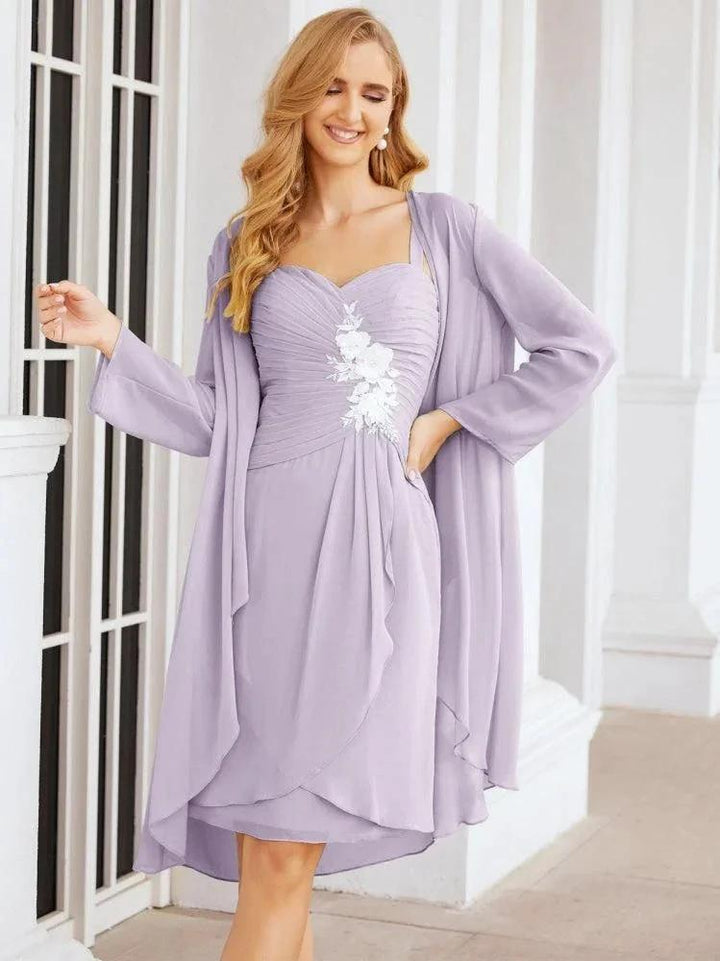 Sunnderly Mother of The Bride Groom Dresses Lace Appliques for Wedding Guest SY28066 by numbersea