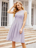 Numbersea Homecoming Dress One Shoulder Pleated Short Formal Prom Gowns 28046 by numbersea