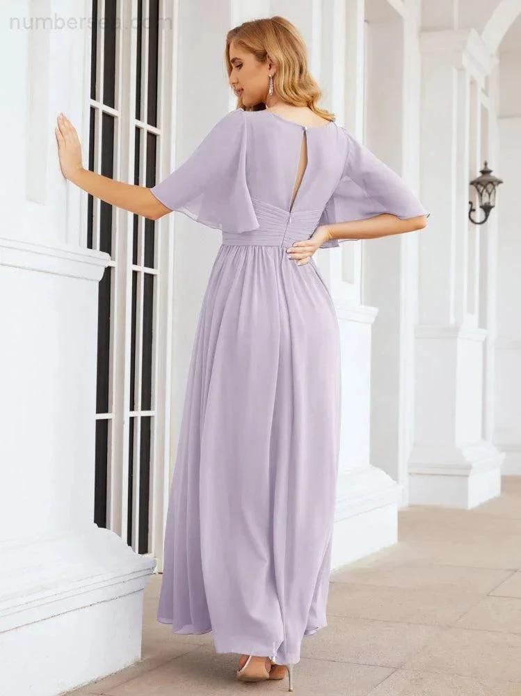 Numbersea Bridesmaid Dresses for Women Wedding Long Party Prom Dress 28068 by numbersea