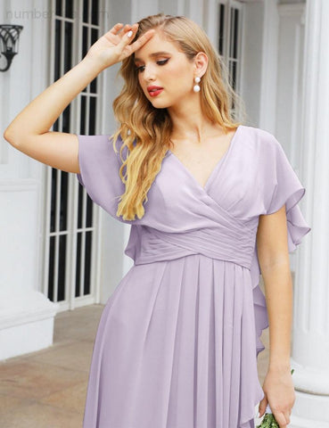 Numbersea Bridesmaid Dresses Backless Formal Prom Gowns for Evening Party Mother of The Bride Dress 28040