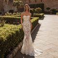 Vintage Ivory High Neck Long Sleeve Lace Backless Ball Gown Wedding Dress SW173