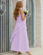 Chiffon Long Plus Size Mother of Bride Dresses Formal Bridesmaid Prom Gown SY28019