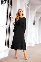 Sunnderly Two-Piece A-line Mother of The Bride Dress Formal Party Gown Dress SY28072 by numbersea