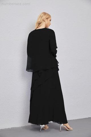 Mother of Bride Dresses with Open Front Lightweight Cardigan Formal Prom Gown  28081