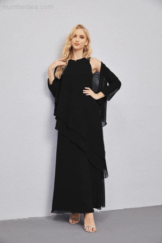 Mother of Bride Dresses with Open Front Lightweight Cardigan Formal Prom Gown 28081 by numbersea