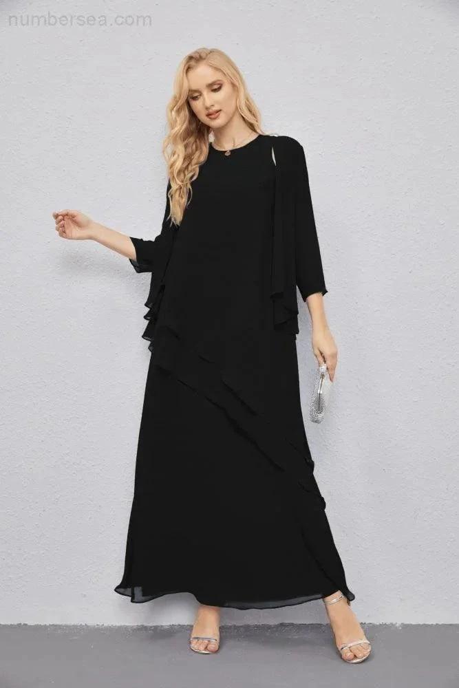 Mother of Bride Dresses with Open Front Lightweight Cardigan Formal Prom Gown 28081 by numbersea