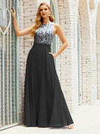 Lace Bridesmaid Dress Floor Length Evening Gowns with Pockets 28017 by numbersea