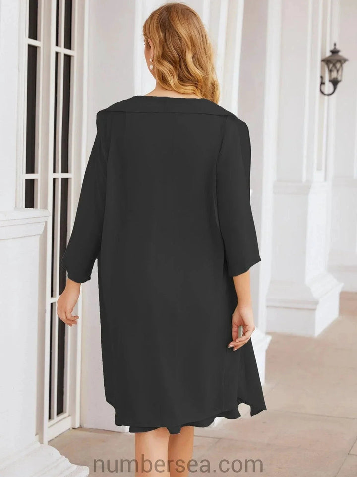 Sunnderly Mother of The Bride Dresses Prom Dress Casual Pleated Dress SY28065 by numbersea