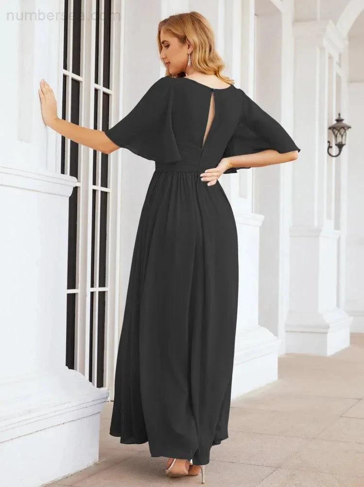 Numbersea Bridesmaid Dresses for Women Wedding Long Party Prom Dress 28068 by numbersea