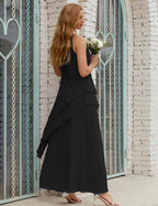 Chiffon Long Plus Size Mother of Bride Dresses Formal Bridesmaid Prom Gown SY28019