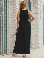 Chiffon Long Plus Size Mother of Bride Dresses Formal Bridesmaid Prom Gown SY28019