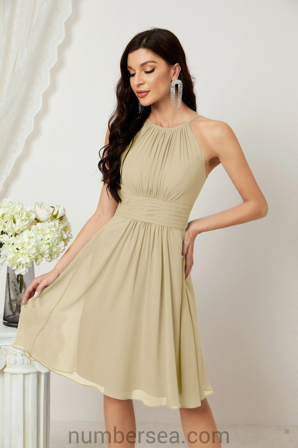 Halter Homecoming Dresses Formal Evening Party Cocktail Dress 28011 by numbersea