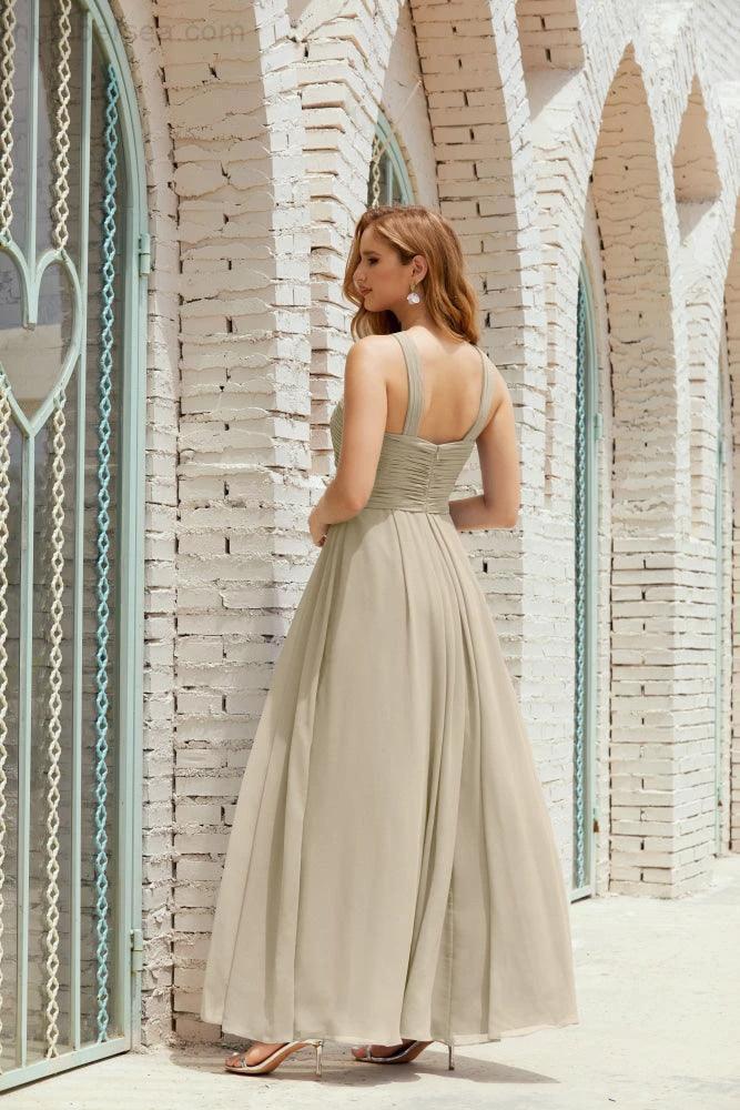 Halter Bridesmaid Dresses Formal Cocktail Prom Gown 28015 by numbersea