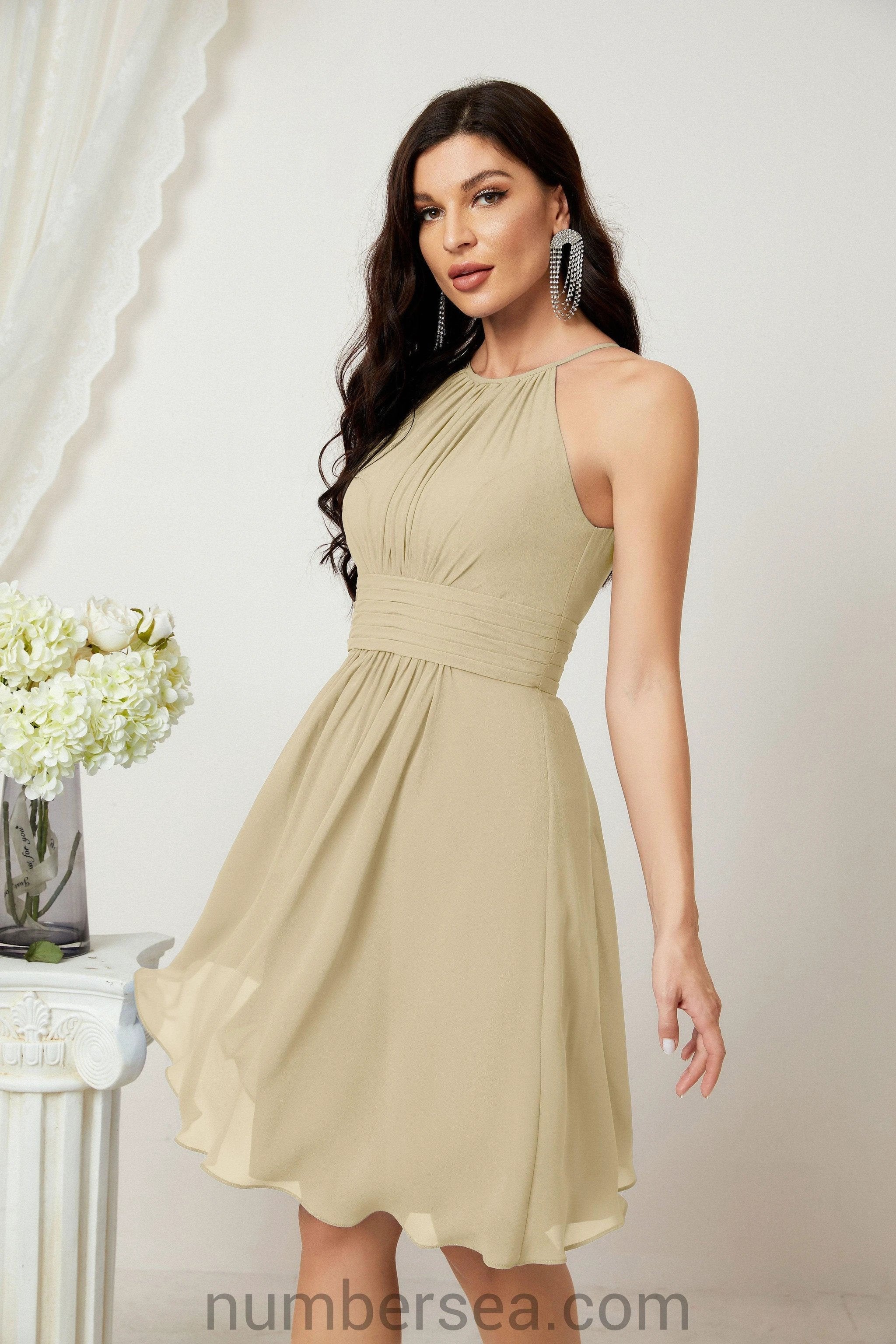 Halter Homecoming Dresses Formal Evening Party Cocktail Dress 28011 by numbersea