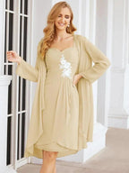 Sunnderly Mother of The Bride Groom Dresses Lace Appliques for Wedding Guest SY28066 by numbersea